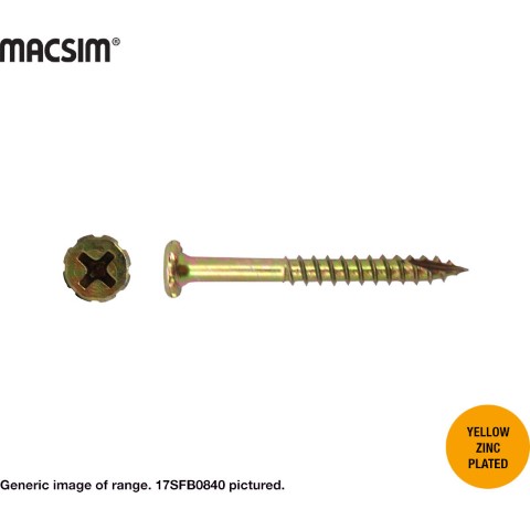 SCREW T17 FLOWER SEH ZINC 10-12 X 45
